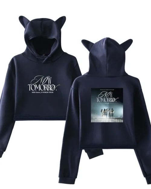 Fromis_9 Now Tomorrow Cropped Hoodie