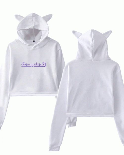 Fromis_9 Pastel Logo Cropped Hoodie