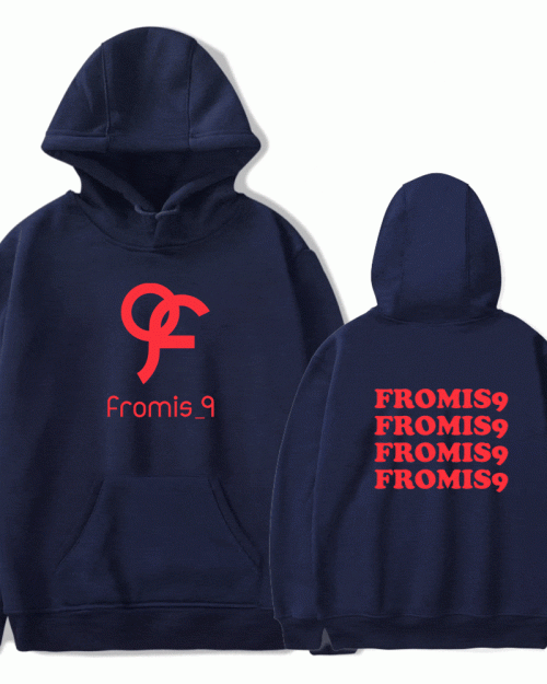 Fromis_9 Red Monogram Hoodie