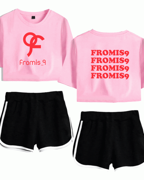 Fromis_9 Red Monogram Tracksuit